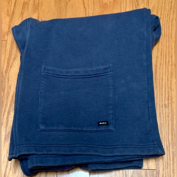 Men’s XXL Navy Blue 80/20 Cotton Poly RVCA Cardigan Sweatshirt Sweater - Picture 14 of 16